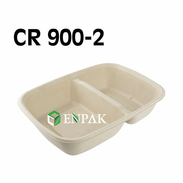 Compostable 900ml Rectangular boxes CR-900-2
